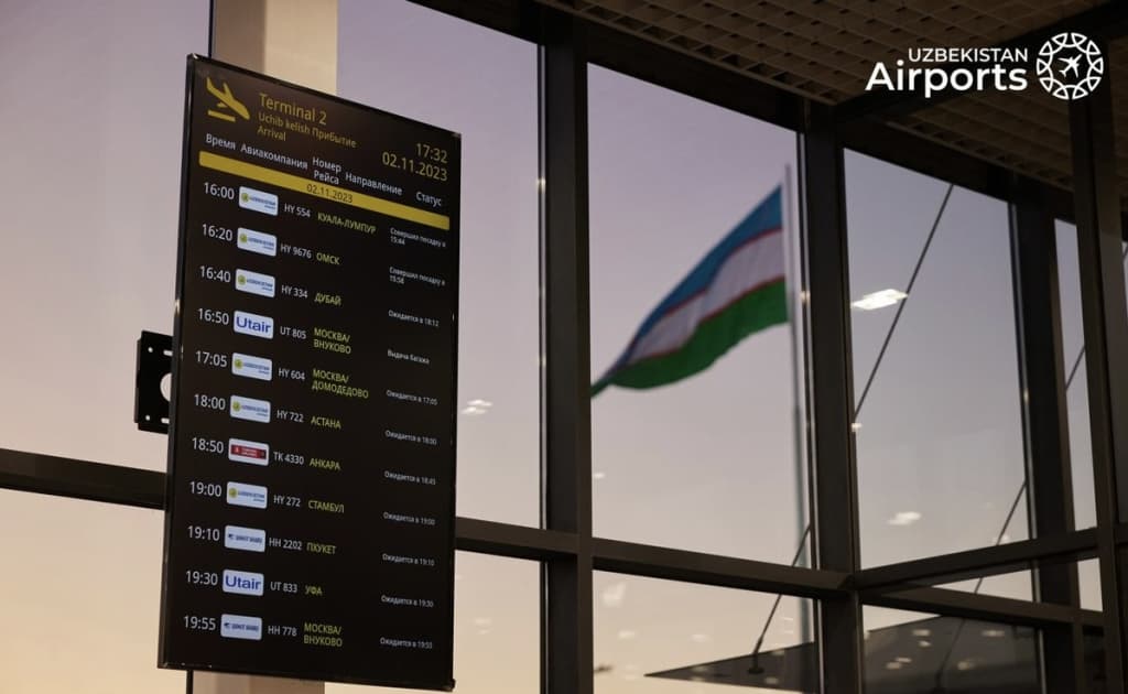 Toshkent aeroportida uchib kelish zalidagi rekonstruksiyaning birinchi bosqichi yakunlandi