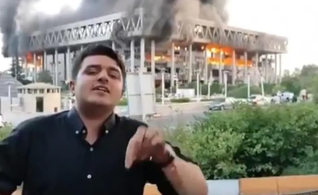 Исроил Эрон давлат телевидениесини бомбалади