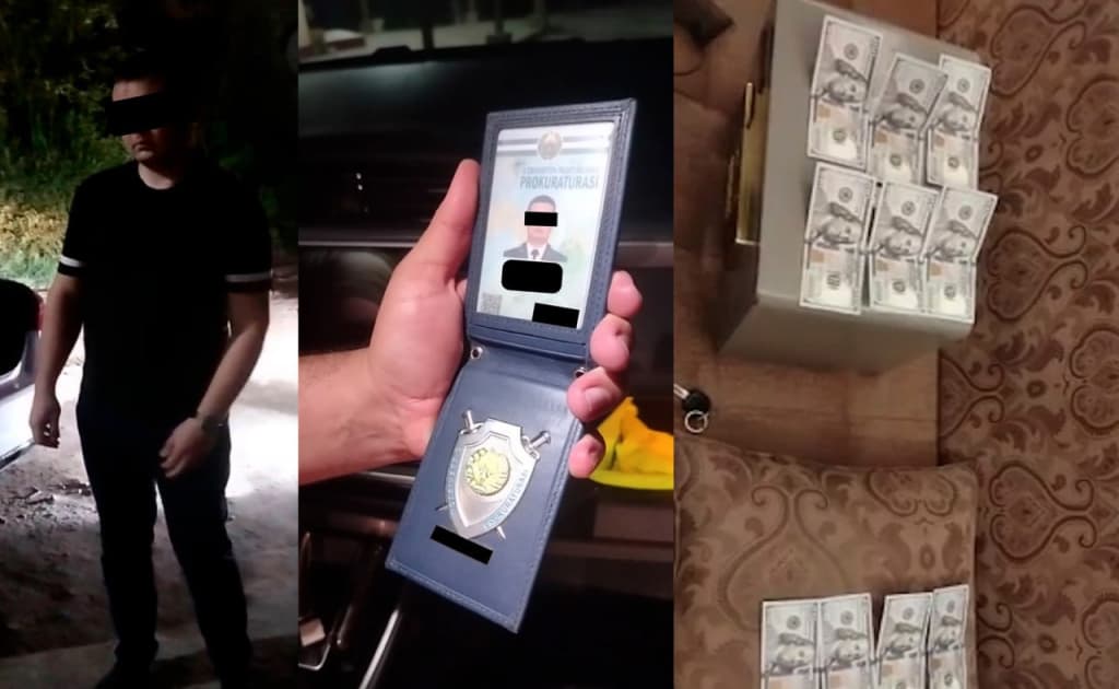 Urganchda katta tergovchi 3 ming dollar pora bilan ushlandi