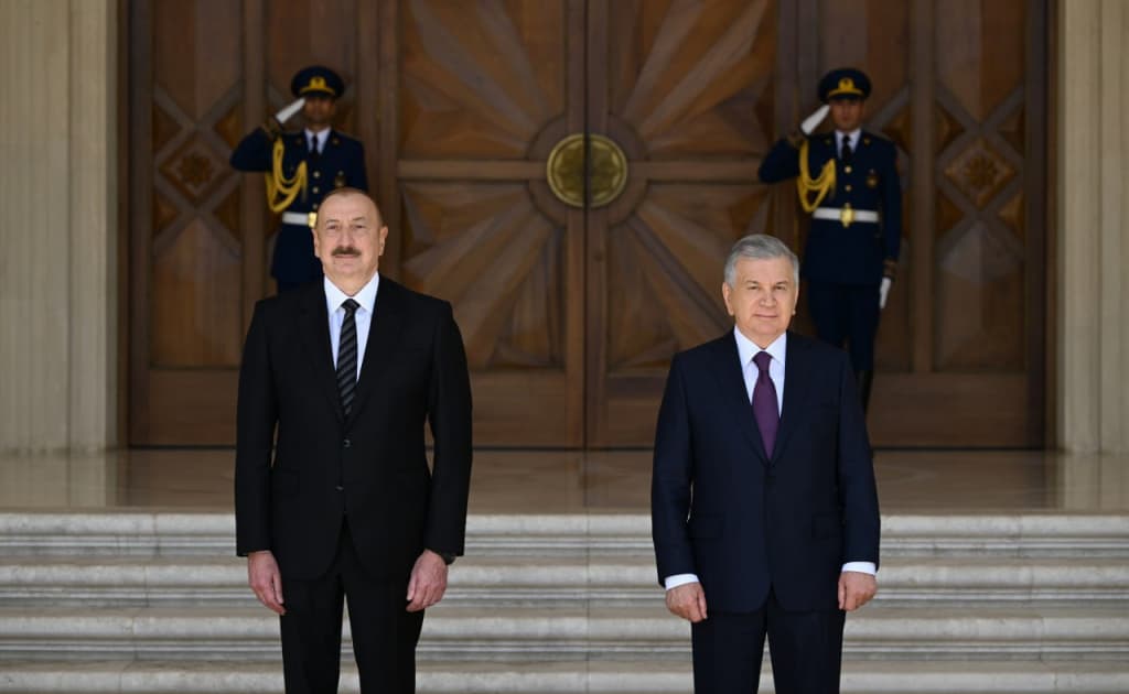 Bokuda O‘zbekiston Prezidentini tantanali kutib olish marosimi bo‘ldi