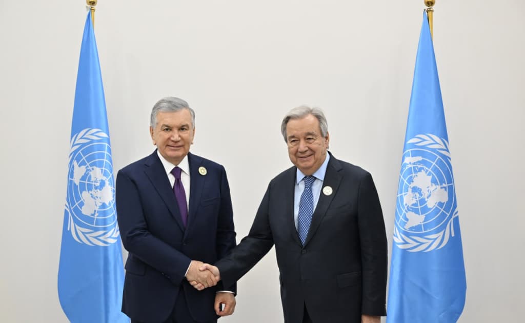 Mirziyoyev va Gutterrish uchrashuvi: O‘zbekiston—BMT hamkorligi yangi bosqichga chiqmoqda