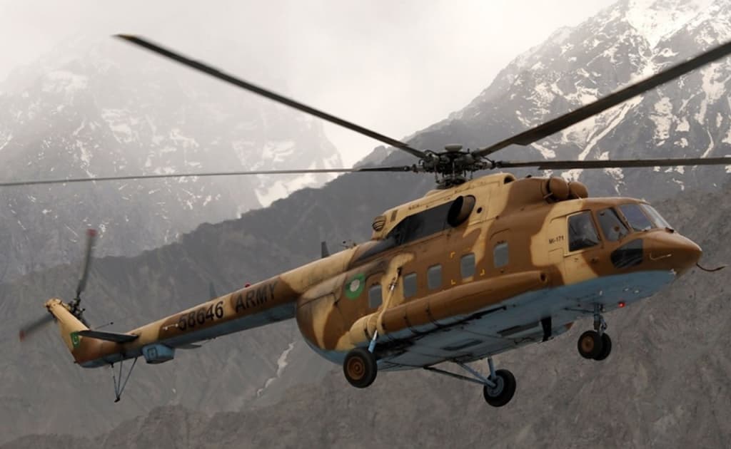 Pokistonda vertolyot halokatga uchradi, barcha ekipaj a’zolari halok bo‘ldi