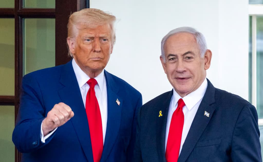 Tramp o‘zini va Netanyahuni «harbiy qahramon» deb atadi