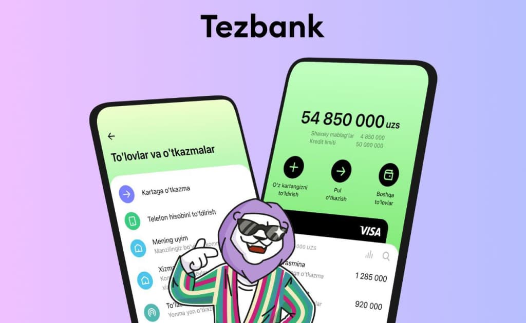 O‘zbekistonda yangi raqamli bank Tezbank ishga tushiriladi