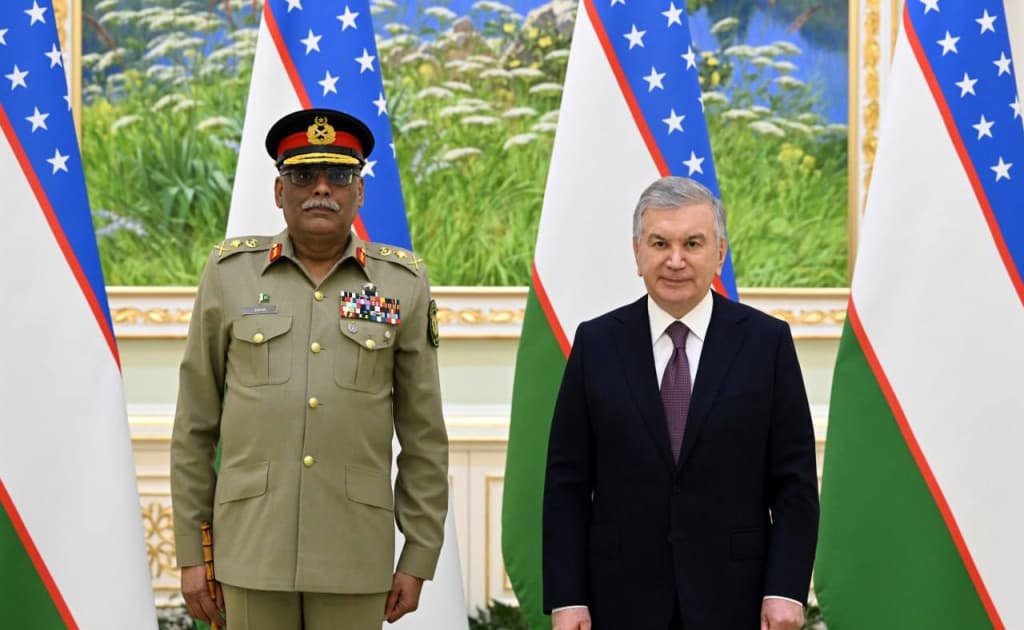 Shavkat Mirziyoyev Pokiston generalini qabul qildi