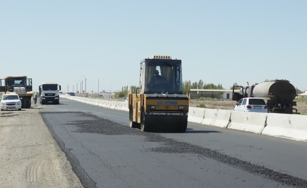 Nukus–Taxtako‘pir yo‘lida 15 mlrd so‘mlik ta’mir boshlandi
