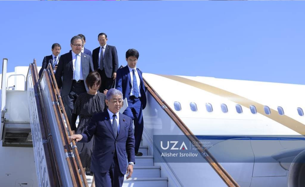 Yaponiya tashqi ishlar vaziri O‘zbekistonga keldi