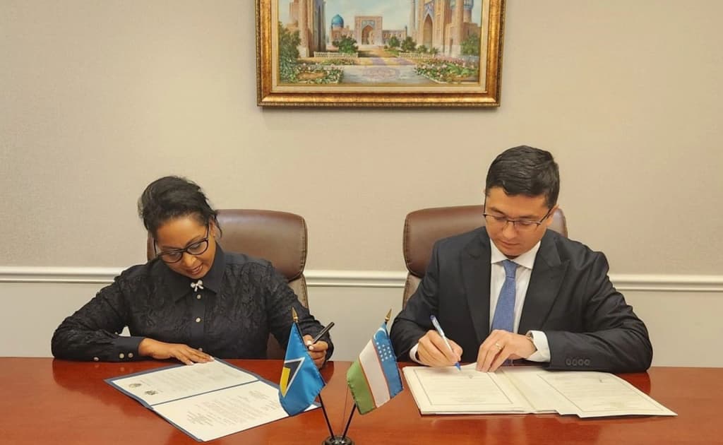 O‘zbekiston va Sent-Lyusiya diplomatik munosabat o‘rnatdi