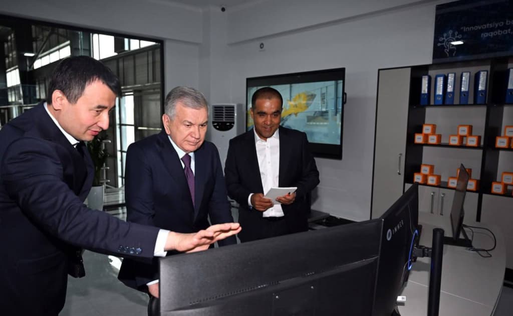 Prezident Chustdagi 40 mln dollarlik gaz-beton bloki ishlab chiqarish majmuasini ko‘zdan kechirdi
