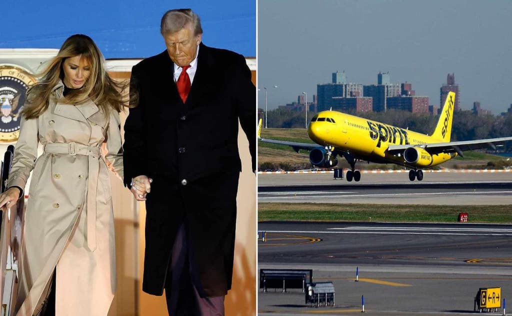 Tramp halokatdan omon qoldi: prezident samolyoti deyarli to‘qnashardi