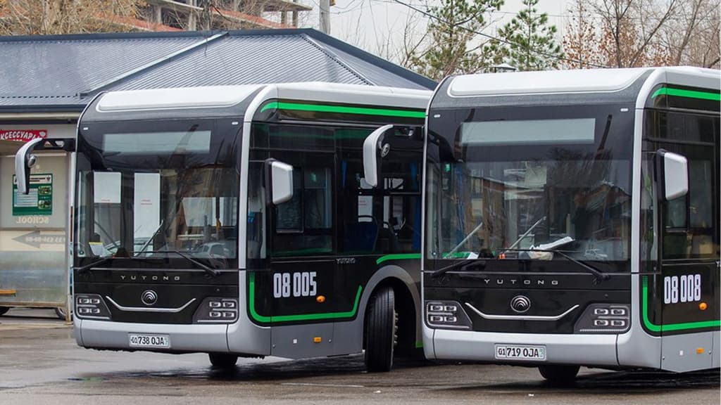 Xitoydan O‘zbekistonga yangi elektrobuslar olib kelinyapti