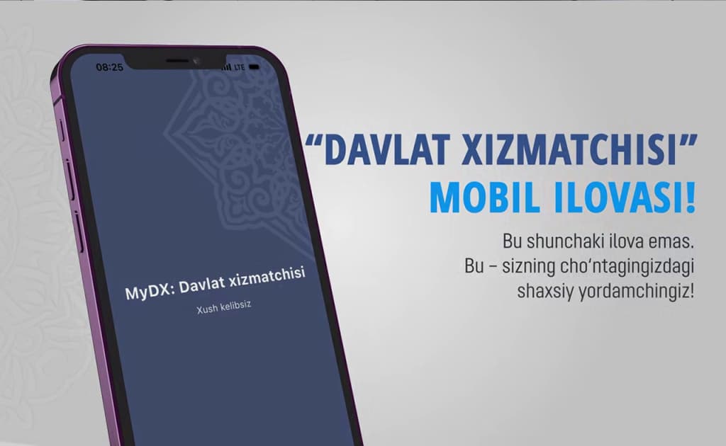 Davlat xizmatchilari uchun «MyDX» ilovasi ishga tushirildi