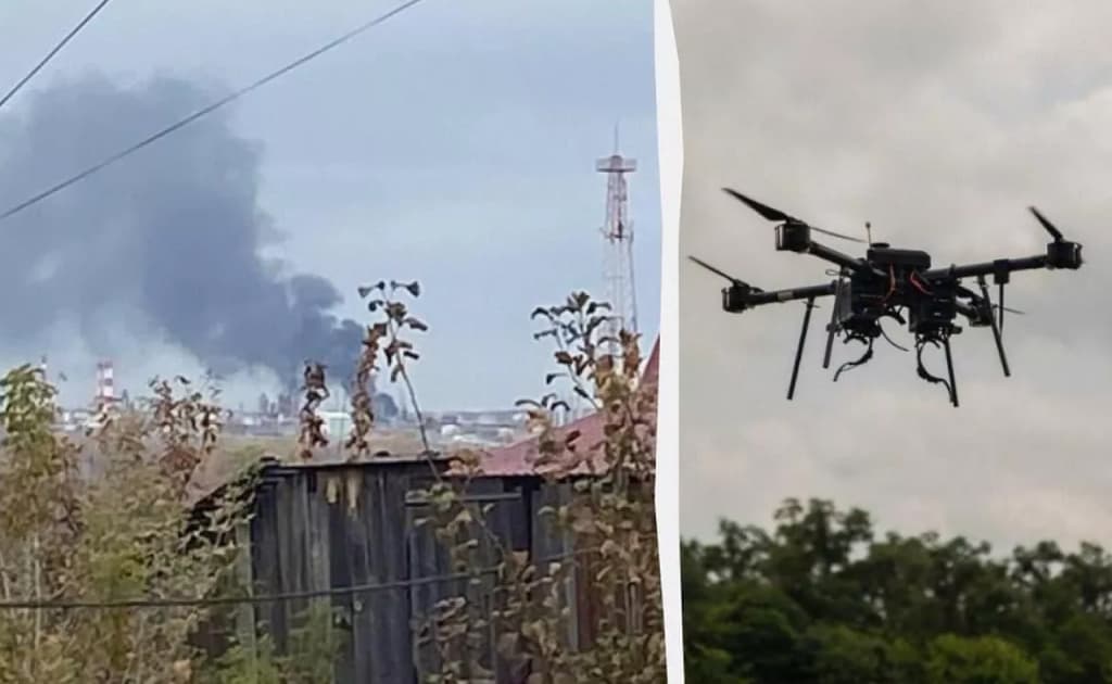 Boshqirdistonda neftni qayta ishlash zavodiga dronlar hujum qildi