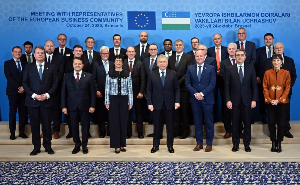 Mirziyoyev Yevropaning yetakchi biznes va bank rahbarlarini hamkorlikka chorladi