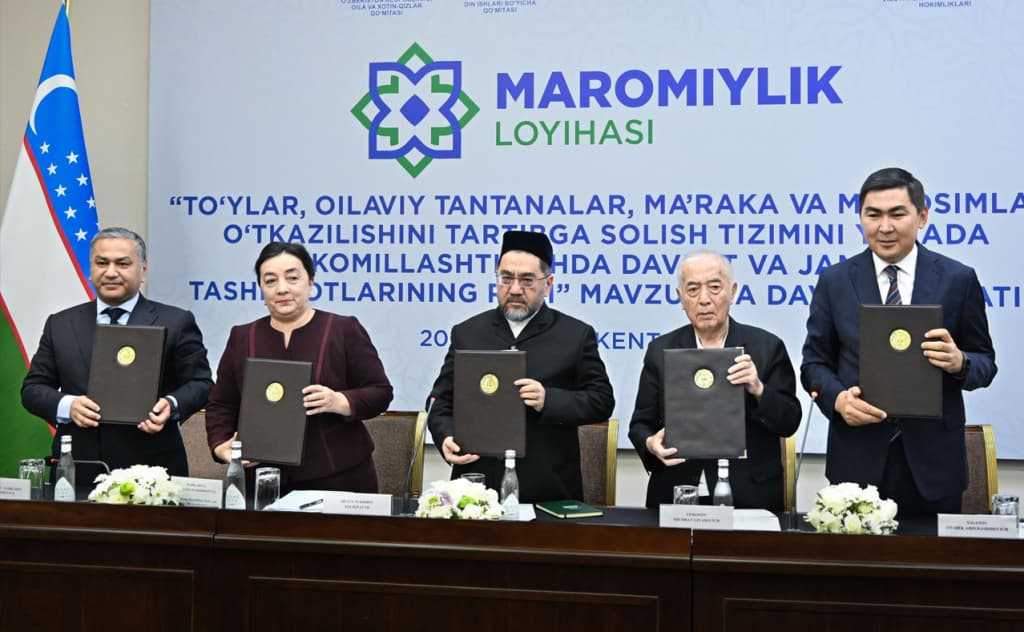 Dabdabali to‘ylarga qarshi «Maromiylik» loyihasi yo‘lga qo‘yilmoqda