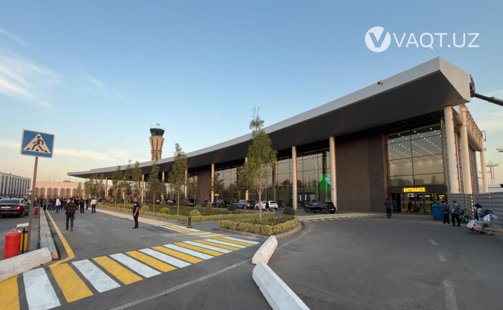 Toshkent aeroportida yangi kelish zali va ochiq terrasa ishga tushirildi