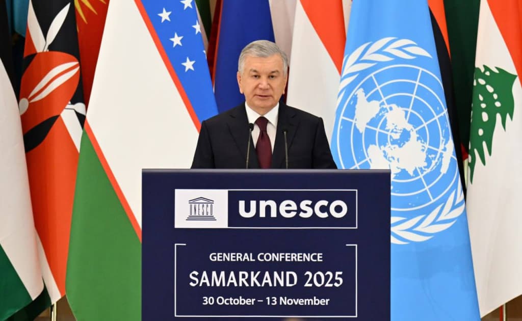 Mirziyoyev UNESCOda beshta global tashabbus bilan chiqdi