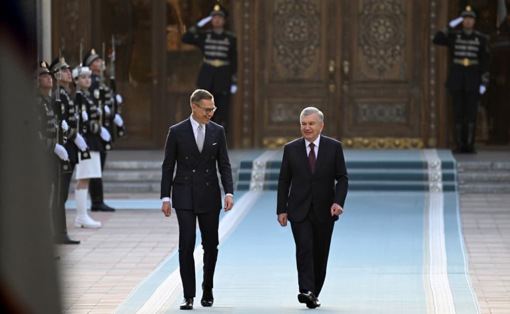 Ko‘ksaroy qarorgohida Finlyandiya prezidentini kutib olish marosimi bo‘ldi
