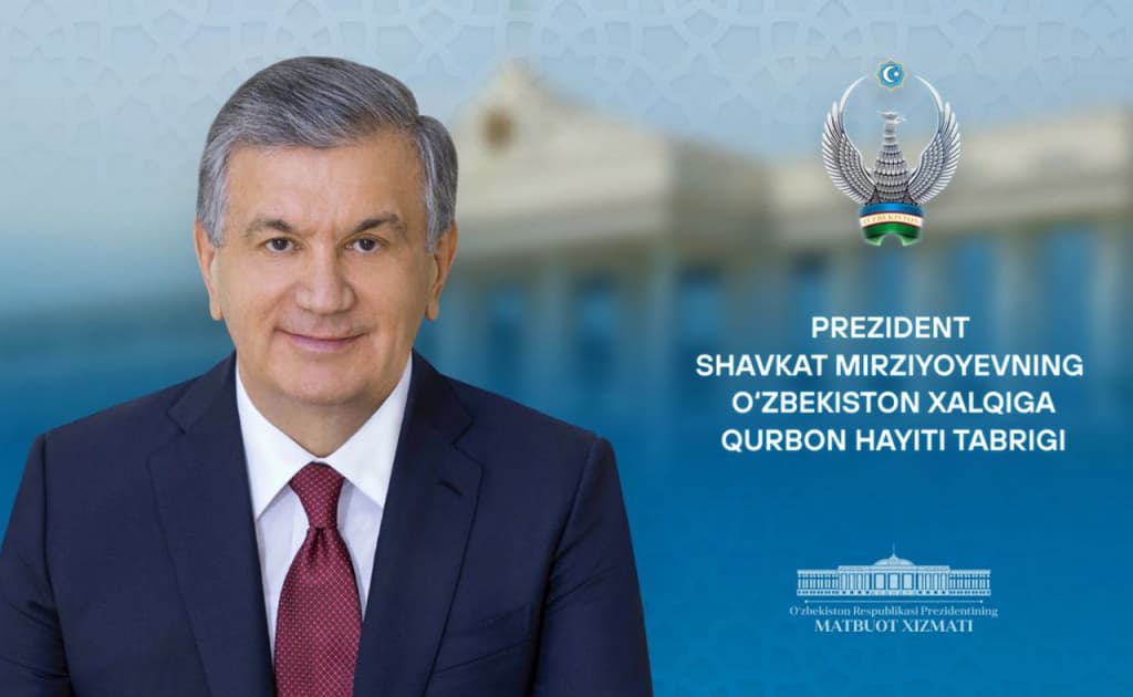 Shavkat Mirziyoyev Qurbon hayiti munosabati bilan o‘zbekistonliklarni samimiy tabrikladi