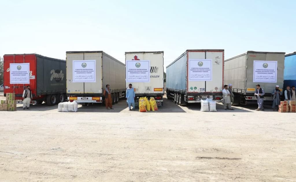 O‘zbekiston Afg‘onistonga 183 tonna yordam yubordi