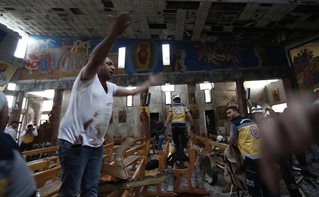 Damashqda cherkovda portlash: 20 kishi halok bo‘ldi