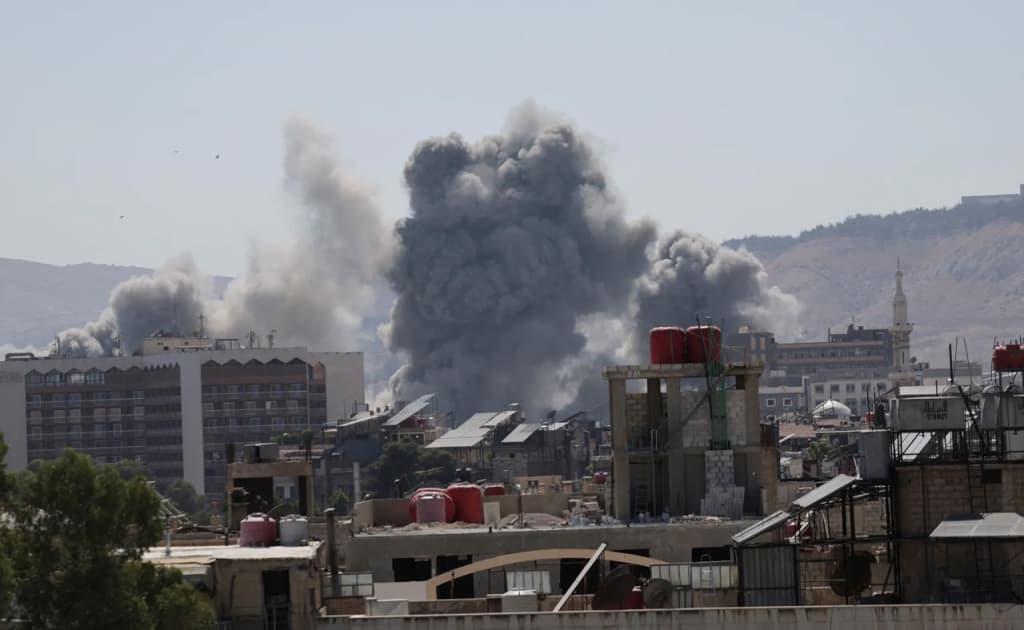 Isroil Suriyadagi druzlarni bahona qilib, Damashqni bombaladi