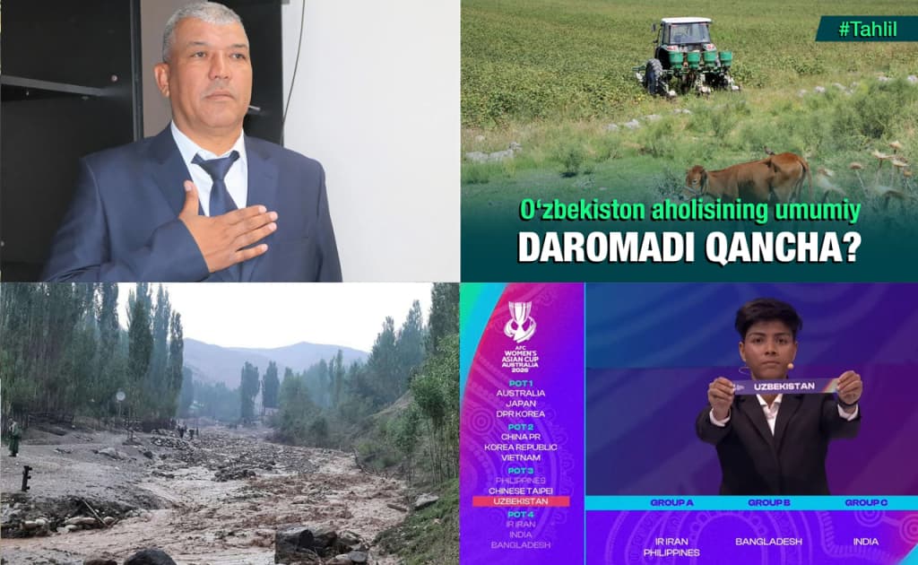 O‘zbekistonda oqayotgan neft, «o‘lim guruhi»dagi terma jamoa va  so‘kong‘ich hokimi o‘rinbosari — 29 iyul dayjesti