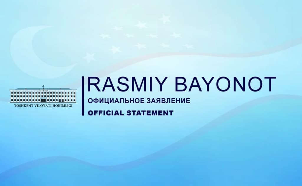 Toshkent viloyati hokimligi Sea Breeze Uzbekistan qurilishiga rasmiy izoh berdi