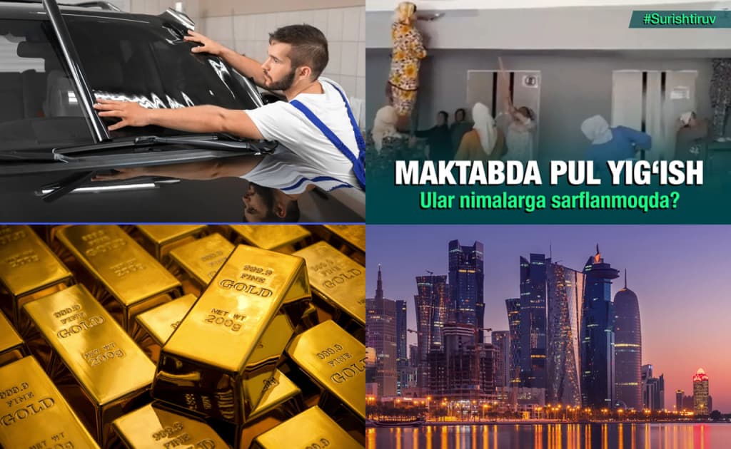 412 ming so‘mga «tonirovka», 9 tonna oltin sotib olgan O‘zbekiston va maktabdagi «fond» puli — 7 avgust dayjesti