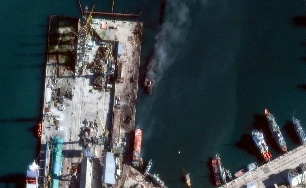 Ukrainlar Erondan qurol olib ketayotgan Rossiya kemasini cho‘ktirib yubordi