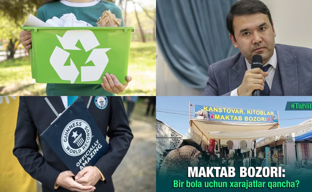 Ginnes rekordini yangilamoqchi bo‘lgan talabalar, akkumulyator, avto va shina uchun ekologik yig‘im, davlat hamda e’tiqod erkinligi — 15 iyun dayjesti