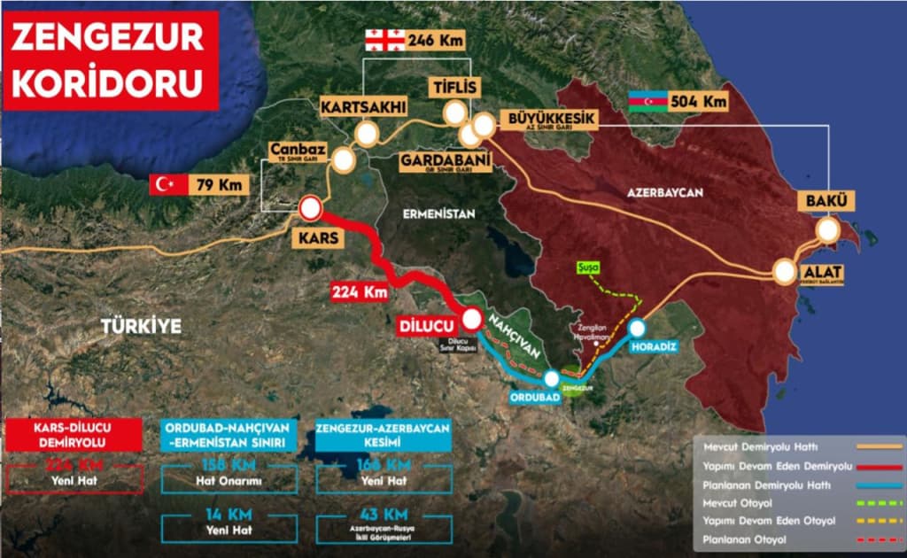 Turkiya va Ozarboyjon yangi temir yo‘l qurishni boshladi