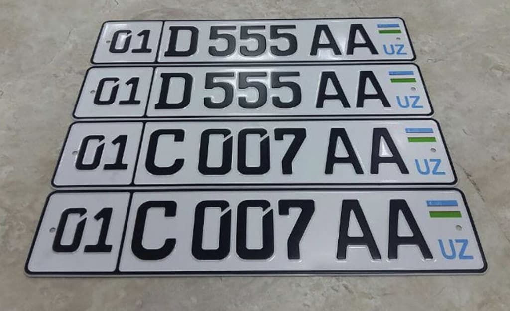 O‘zbekistonda ham ismni mashinaga raqam qilib qo‘yishga ruxsat berildi