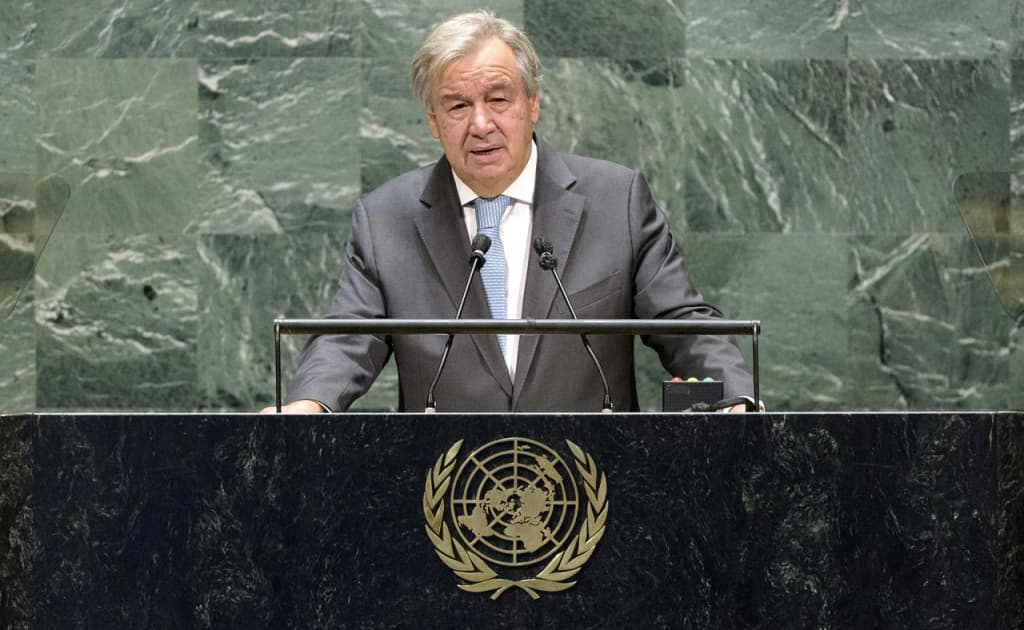 Antoniu Guterrish: «Isroil va Falastin 1967 yilgi chegaralar asosida yashashi kerak»