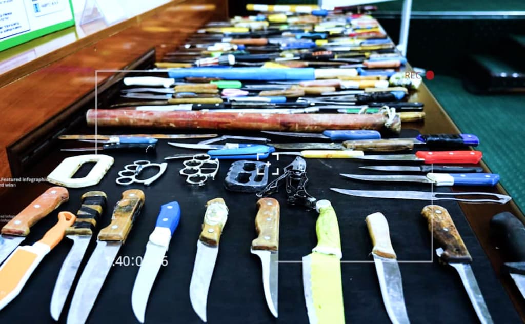 Senatga yo‘llangan yangi qonun: jamoat joylarida sovuq qurol olib yurishga qarshi choralar kuchaytiriladi