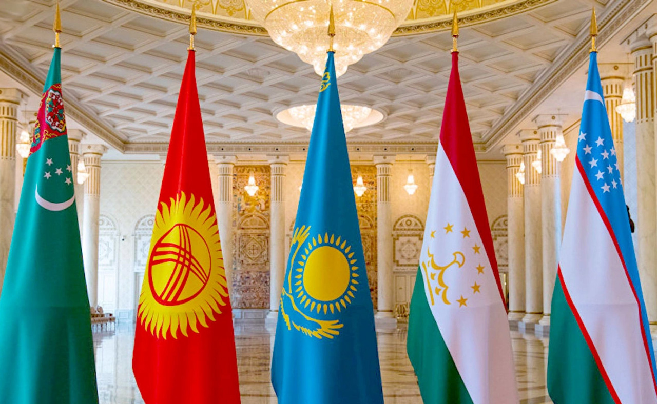 Central asian flags